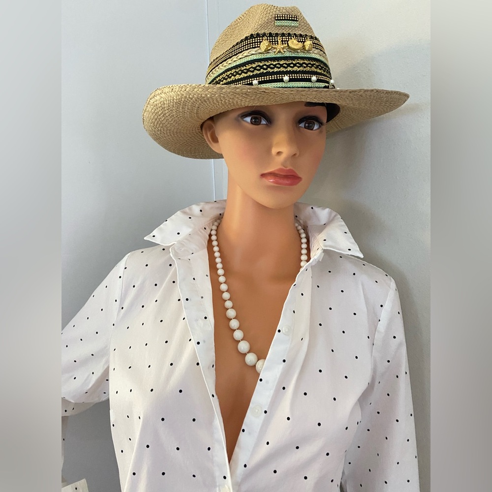 APT. 9. WOMENS White Polka Dot Women's Top - Picture 2 of 16